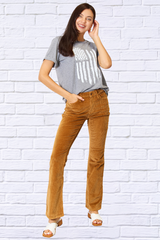 Simply Love US Flag Graphic Cuffed Sleeve T-Shirt