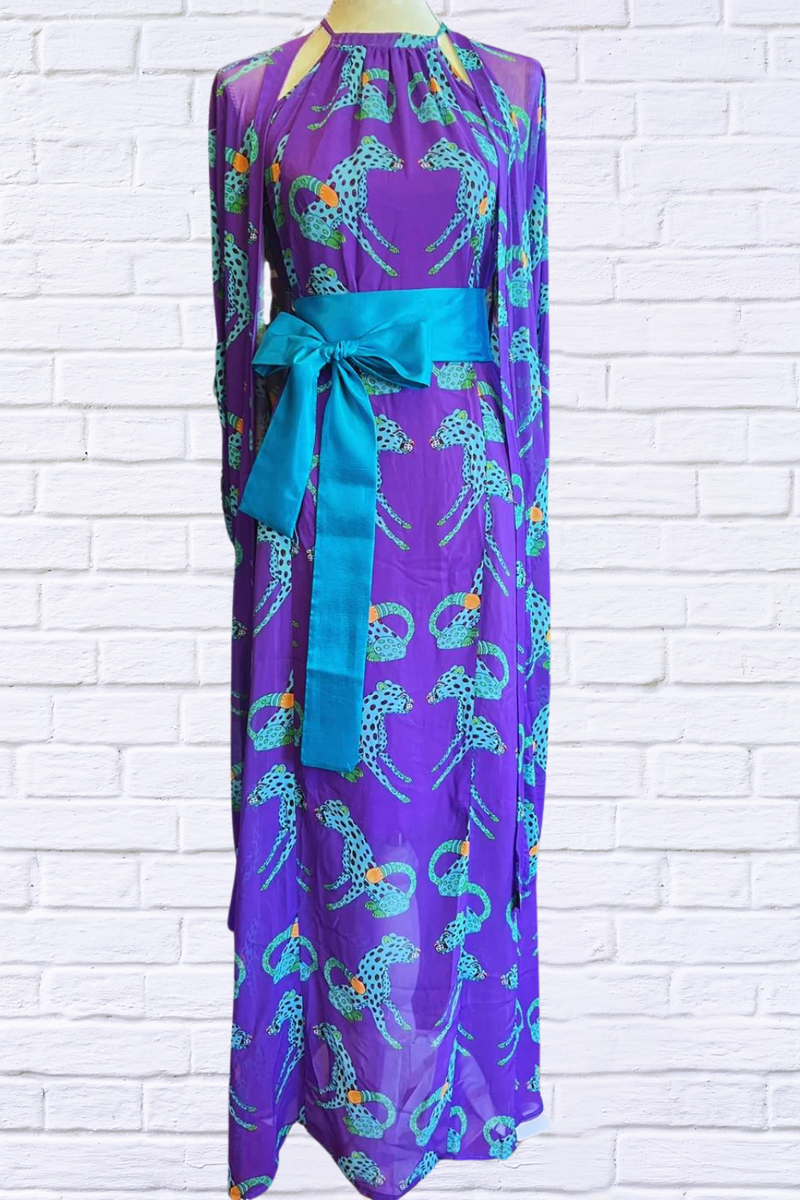 Sibella Maxi Chiffon Dress: Elegance in Every Step