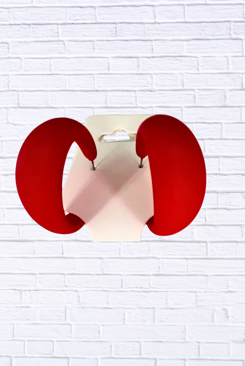 Bold Matte Hoop Earrings – Modern Statement Fashion Jewelry