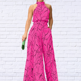Women Jumpsuit Summer Sexy Halterneck Sleeveless - Diva USA