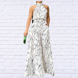 Women Jumpsuit Summer Sexy Halterneck Sleeveless - Diva USA