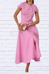 Short Sleeve Top and Skirt set