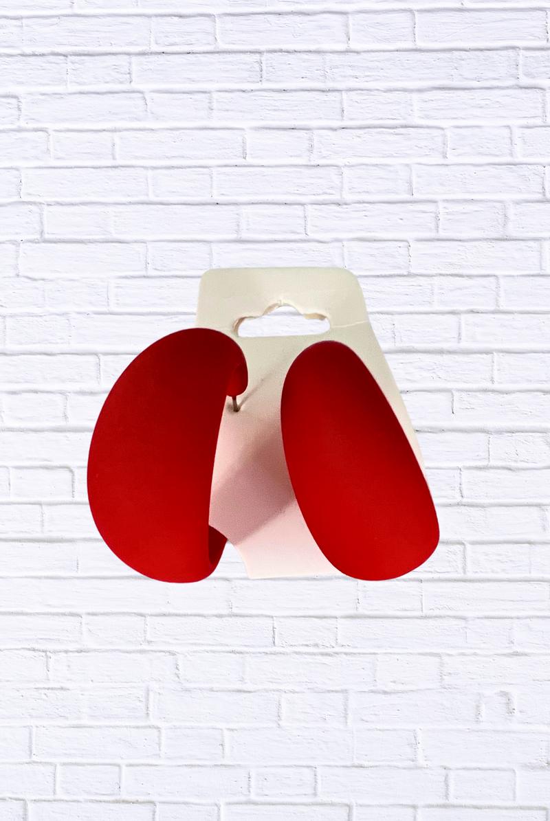 Bold Matte Hoop Earrings – Modern Statement Fashion Jewelry