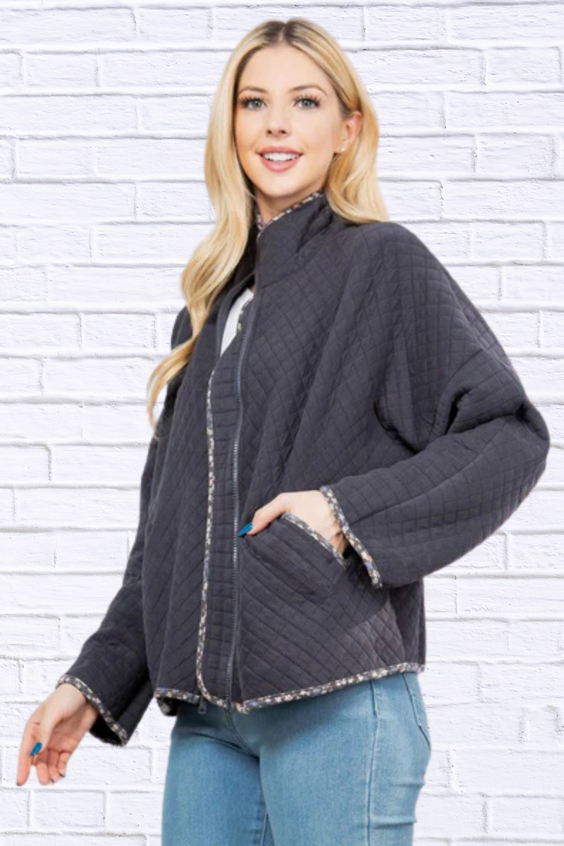 Quilt Jacket with Pockets