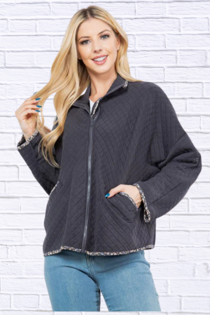 Quilt Jacket with Pockets