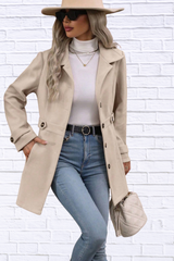 Jamie Collared Neck Button Up Coat