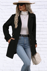 Jamie Collared Neck Button Up Coat