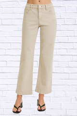 RISEN Full Size Tummy Control Mid Rise Ankle Straight Jeans Plus Size