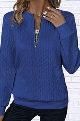Quarter-Zip Long Sleeve Sweatshirt
