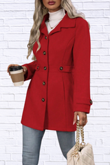 Jamie Collared Neck Button Up Coat