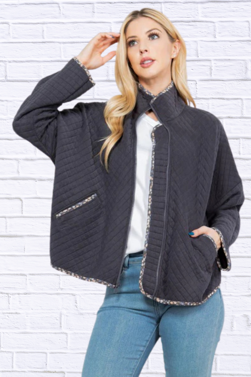 Quilt Jacket with Pockets