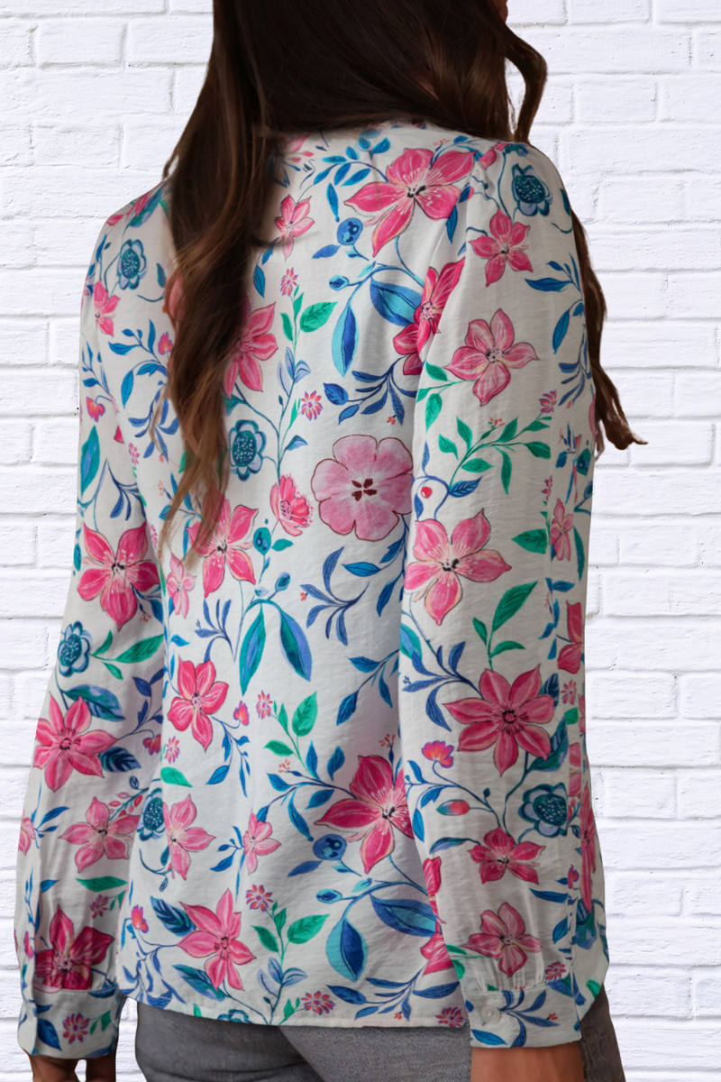 Alice Button Down Floral Long Sleeve Shirt