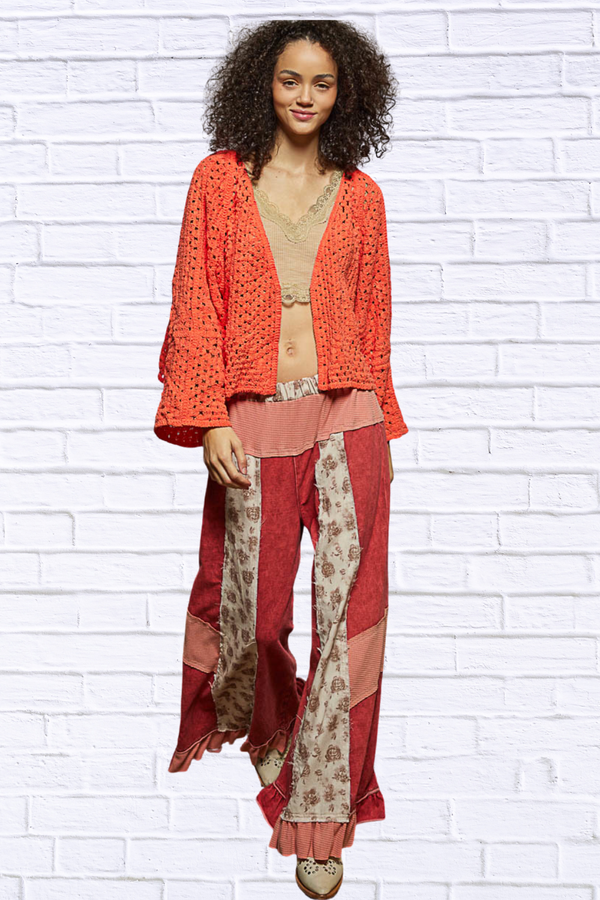 Open Front Cardigan with Crochet Patterns