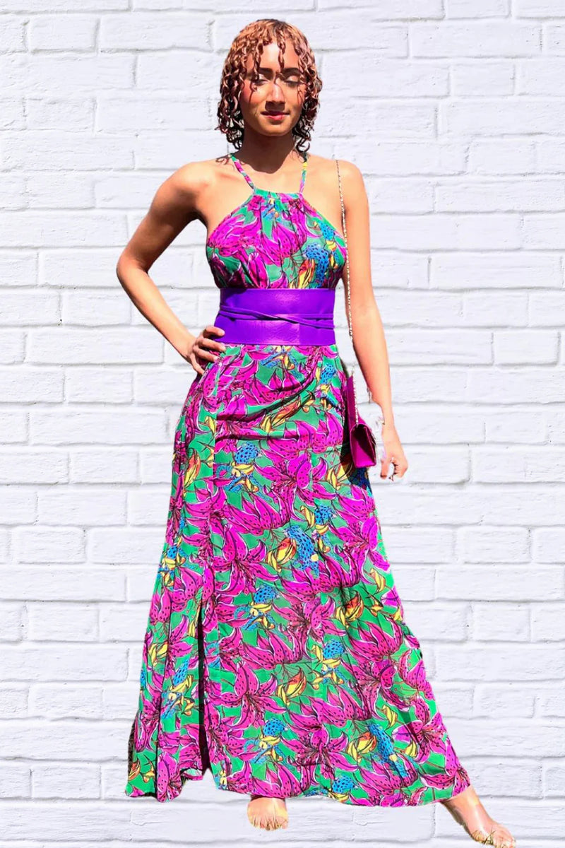 Sibella Maxi Chiffon Dress: Elegance in Every Step