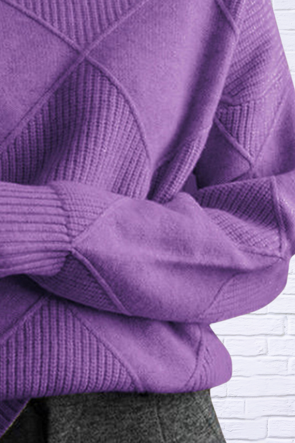 Diva USA | Geometric Turtleneck Sweaters for Women - On Trend & Cozy