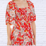 Smocked Dress with Pockets