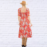 Smocked Dress with Pockets