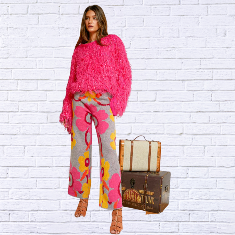 Printed Floral Pants
