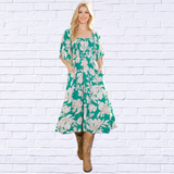 Smocked Dress with Pockets