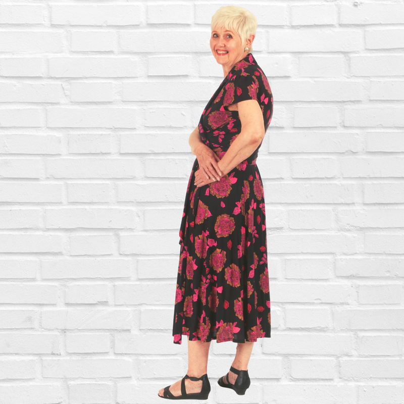 Star Wrap Dress - | Diva USA