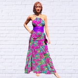 High  Neck Draw Cord Dress