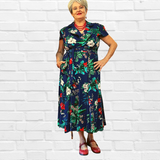 Star Wrap Dress - | Diva USA