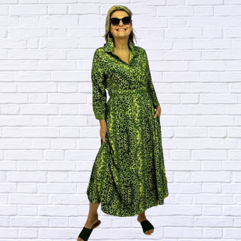 Leopard Wrap dress