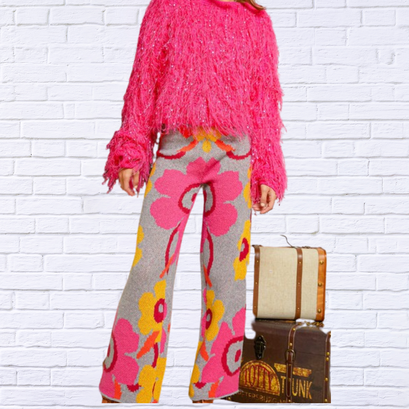 Printed Floral Pants