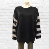 Ellis Black and Grey Sweater