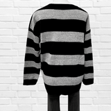 Ellis Black and Grey Sweater