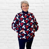 Fadia Traditional Bomber Printed Ethnic Jacket - Bold Prints | Diva USA