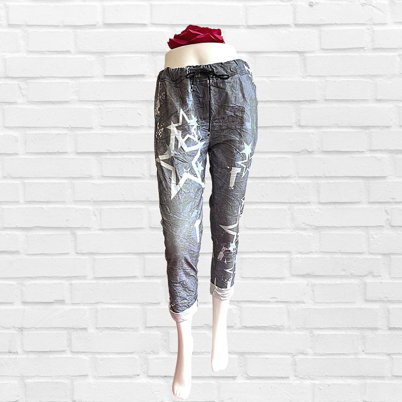 Printed Cotton Sateen Pants / Many Prints